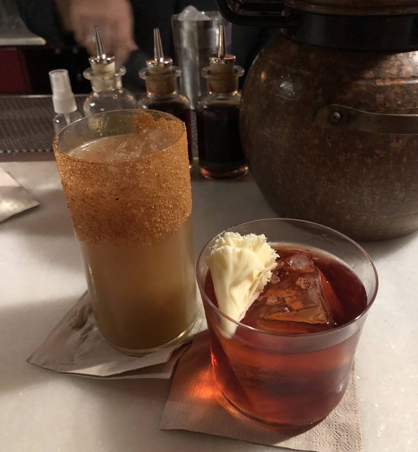 Tuber Negroni cocktail from Dr Stavinsky