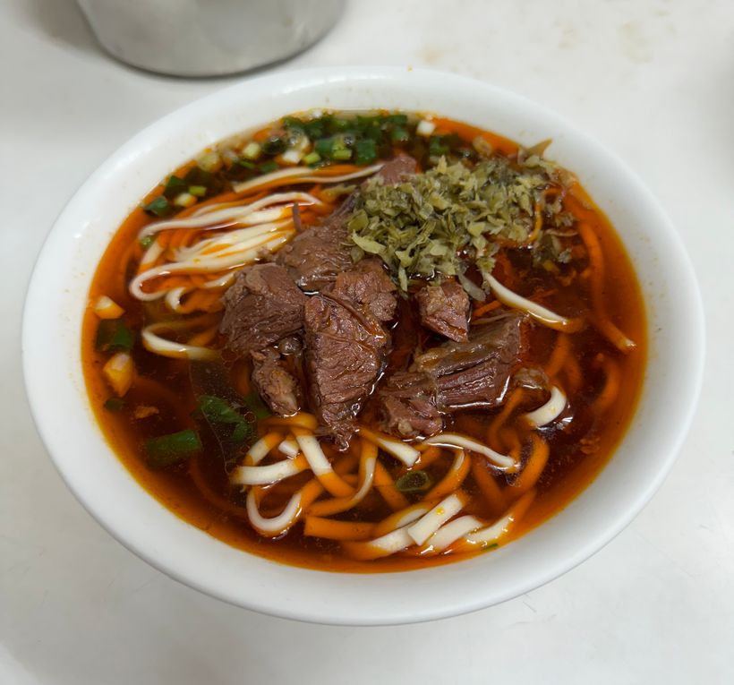 Beef noodle soup from Lao Wang Ji