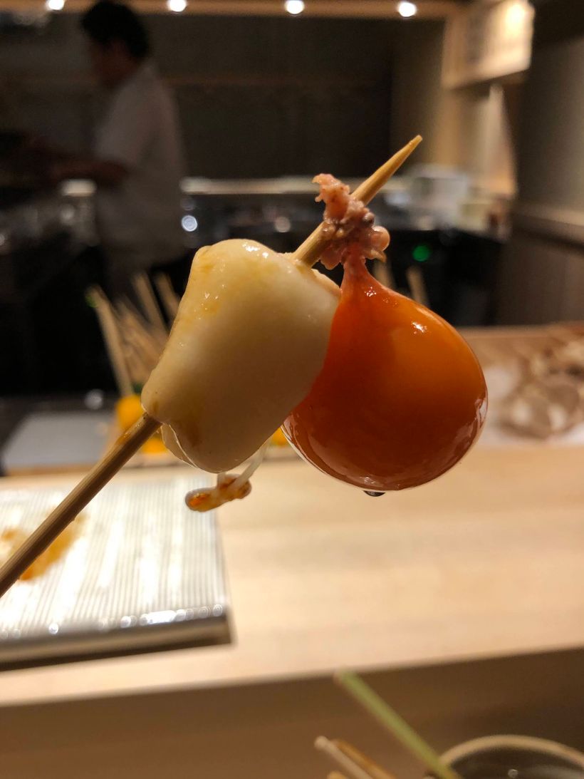Yakitori skewer - Undeveloped egg yolk - ちょうちん (Chochin)
