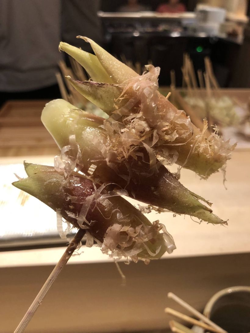 Yakitori skewer - Myoga - 茗荷.
