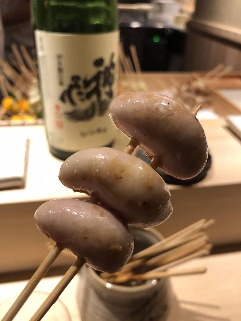 Yakitori skewer - Testicles - 白子 (Shirako).